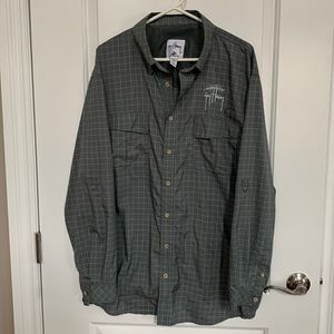 Guy Harvey long sleeve button down shirt XL Aftco